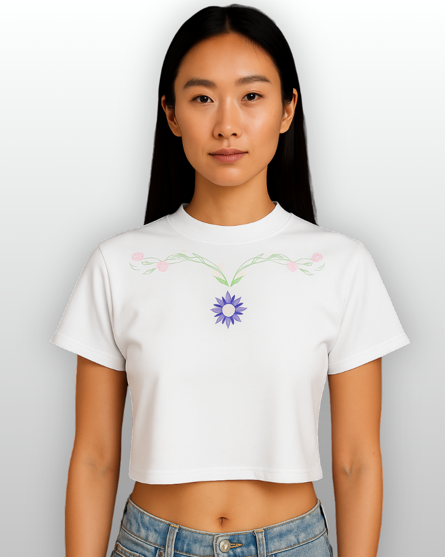 flower EMBROIDERED