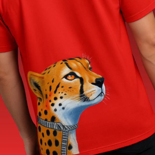 RED CHEETHA T-SHIRT