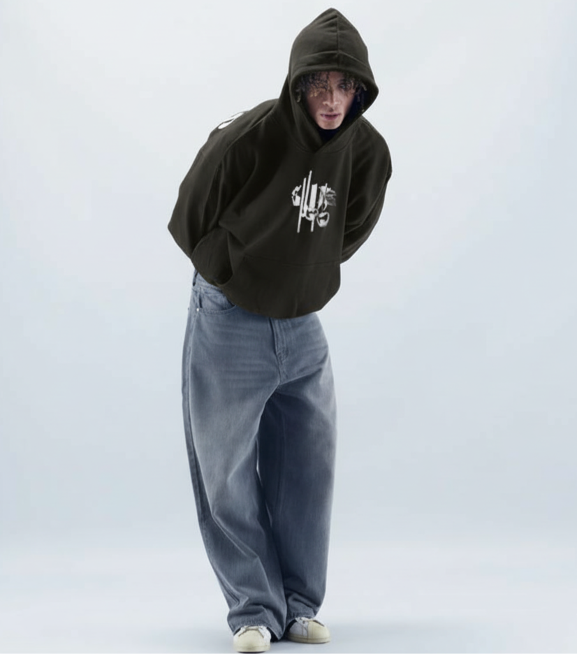 METALLIC DREAMS BLACK HOODIE