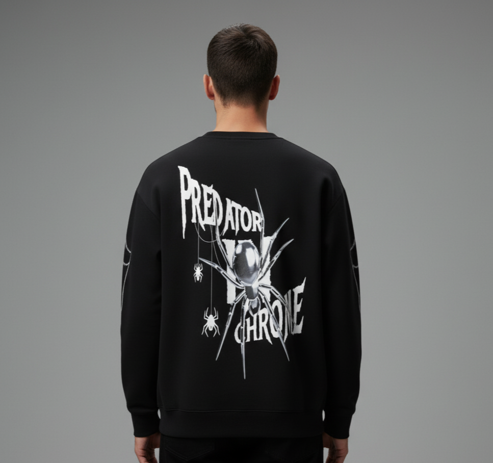 BLACK PREDATOR CHROME EDITION SWEATSHIRT