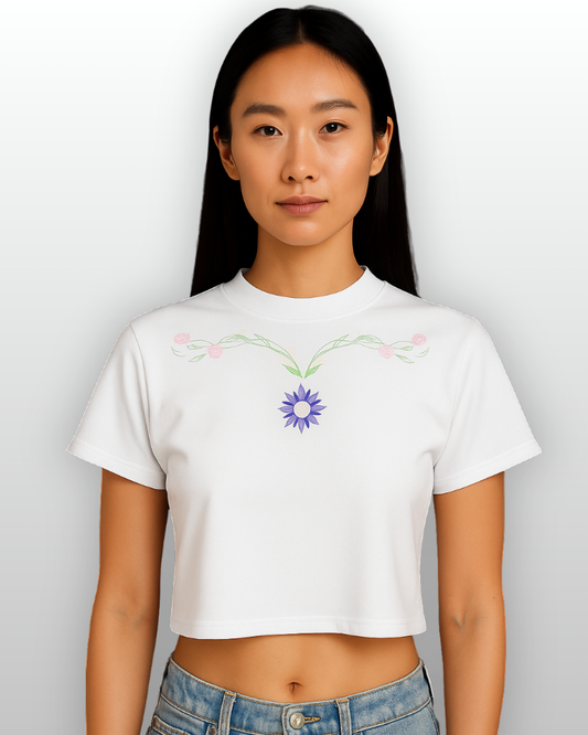 flower EMBROIDERED