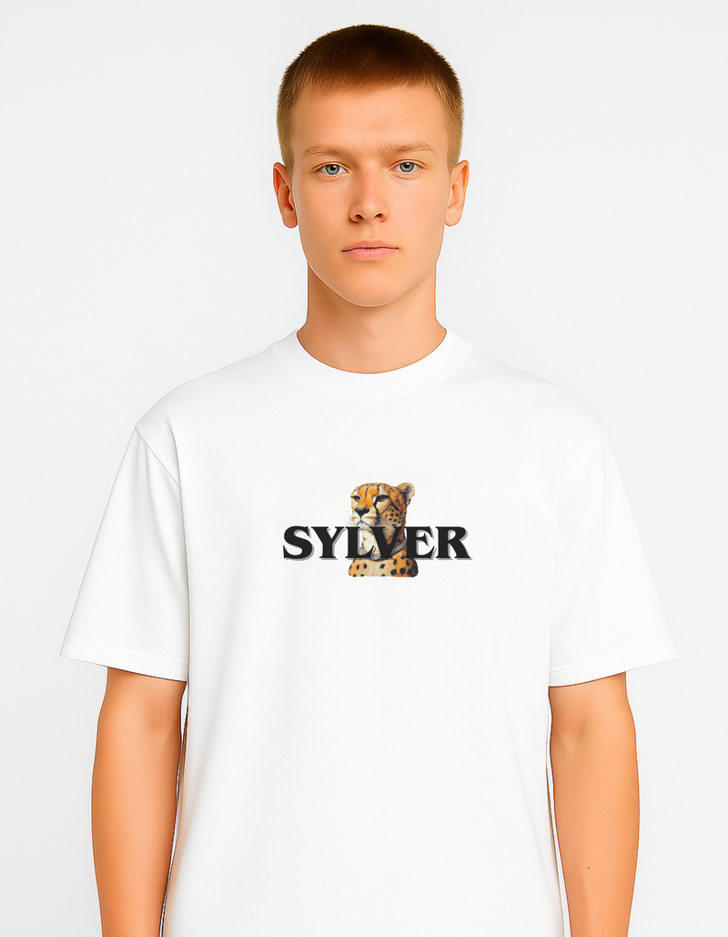WHITE CHEETHA T-SHIRT